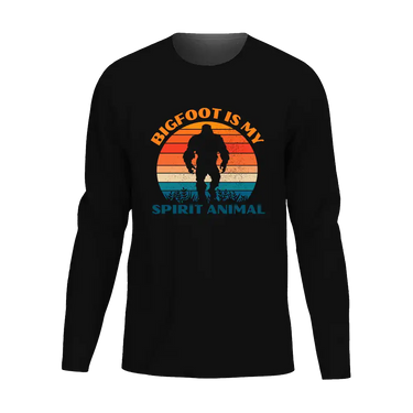 Bigfoot Is My Spirit Animal Men Long Sleeve Shirt